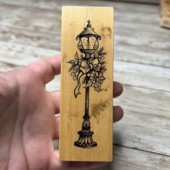 Lot of 20 Christmas PSX Design (1980-1999) Wood Mounted Rubber Stamp Vintage - Picture 14 of 16